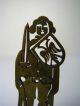 A Handmade Brass Figurine Medieval Figure Of Roland From Bremen German 19th Cent Metalware photo 8