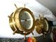 Nautical Seth Thomas Ship ' S Clock W/ Barometer,  Helmsman,  Circa 1960 - 70s Clocks photo 10