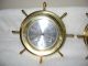 Nautical Seth Thomas Ship ' S Clock W/ Barometer,  Helmsman,  Circa 1960 - 70s Clocks photo 2