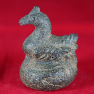Rare. . .  Ancient Bronze Zarmani Bird Opium Weight,  244 Grams,  Ava Period photo