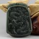 Chinese Classical Hand Carved Old Jade Dragon Pendant 1922 Other photo 3