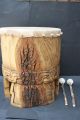 Xxl Huehuetl Drum Mexican Aztec Antique Musical Percussion Ethnic Instrument Percussion photo 2