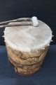 Xxl Huehuetl Drum Mexican Aztec Antique Musical Percussion Ethnic Instrument Percussion photo 5
