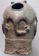 Rare Bronze Benin Metal Lostwax Method Leopard Nigeria Helmet Shrine Head Ethnix Other photo 2
