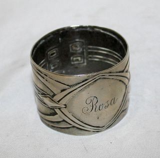 German Antique Art Nouveau Wmf Napkin Ring Silver Plated Germany 19th Century photo