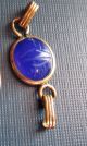 Two Antique Scarabs.  Tiger Eye.  Chrysophase?rare Blue.  Plus Xtra Setting.  Brass/gold Egyptian photo 4