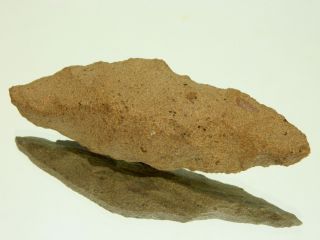 Lower Paleolithic Paleolithique Quartzite Knife - 700000 To 100000 Bp - Sahara photo
