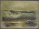 Nautical Vintage Canvas Seascape Signed Oil Painting Rough Ocean Waves Seagulls Other photo 1