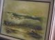 Nautical Vintage Canvas Seascape Signed Oil Painting Rough Ocean Waves Seagulls Other photo 2