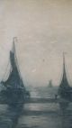 Hendrik Willem Mesdag Etching Signed By R.  Minot 