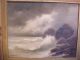 Old Antique Seascape Painting By Thompson Circa 1910 Oil On Canvas Painting Other photo 1