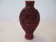 Asian Carved Red Snuff Bottle 19th To 20th Century Snuff Bottles photo 2