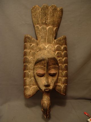 Large Senufo Harvest Bird Mask,  Drc photo