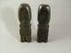 A Pair Of Hand Carved Maori Tiki Figures. Pacific Islands & Oceania photo 3