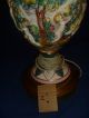 Antique Capodimonte Large Table Lamp - Pierced Classical Cherub Putti 2 Of 2 Lamps photo 11