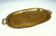 Antique Russian Imperial Brass Hand Hammered Oval Samovar Tray Platter Ca 1900 Metalware photo 2