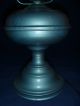 Antique Blue Converted Hurricane Parlor Table Lamp Milk Glass Oil Aladdin Lamps photo 4