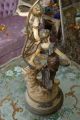 Romantic Antique Figural Lady Ladies French Moreau Stat Lamps photo 4