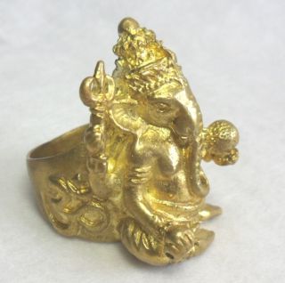 New Collection God Ring Lord Brass Gold Yellow For Men photo