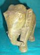 Antique Rare Hand Crafted Marble Stone Decorative Elephant Figure Collectible India photo 2