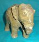 Antique Rare Hand Crafted Marble Stone Decorative Elephant Figure Collectible India photo 3