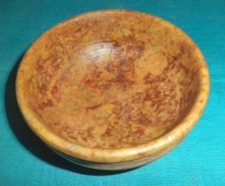 Rare Old Hand Crafted Marble Stone Serving Bowl Collectible photo