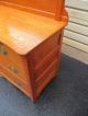 51684 Solid Oak Victorian Dresser Chest W/ Mirror 1900-1950 photo 4