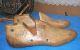 Pair Vintage Wooden Shoe Factory Industrial Mold Size 5 1/2 D Last 3095 Form Primitives photo 2