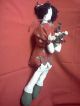 Seated Fabric Doll In Christmas Theme Clothing Primitives photo 9