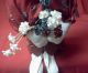 Seated Fabric Doll In Christmas Theme Clothing Primitives photo 2