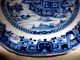Antique Canton China Plate Chinese 1700s Handpainted Blue/white Import 18th Cent Plates photo 1