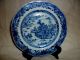 Antique Canton China Plate Chinese 1700s Handpainted Blue/white Import 18th Cent Plates photo 3
