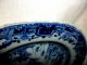 Antique Canton China Plate Chinese 1700s Handpainted Blue/white Import 18th Cent Plates photo 5