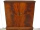Gorgeous Vintage Victorian Style Burl Wood Cabinet W Storage Space Post-1950 photo 6