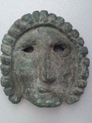 Roman Bronze Theater Mask 2 Ad photo