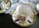 Antique Nippon Chocolate Set Pitcher 6 Cup ' S & Saucers Foral Motif Handpained Victorian photo 4