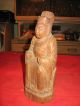 Anitque Chinese Wooden Statue Of Kitchen Goddess Men, Women & Children photo 1