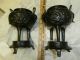 Pair Of Antique Patinated Bronze Tripod Censers; Late Meiji / Taisho Period Statues photo 5