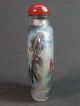 Chinese Horse Inside Hand Painted Glass Snuff Bottle:gift Box Snuff Bottles photo 2