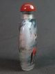 Chinese Horse Inside Hand Painted Glass Snuff Bottle:gift Box Snuff Bottles photo 4