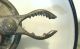 Antique Graniteware Enamel Ware Finger Loop Candle Holder W/candle Clamp Metalware photo 1