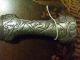 Damascus Indo - Persian Knife & Scabbard,  Engraved Elephants,  Silver Inlay,  37.  5cm Other photo 2