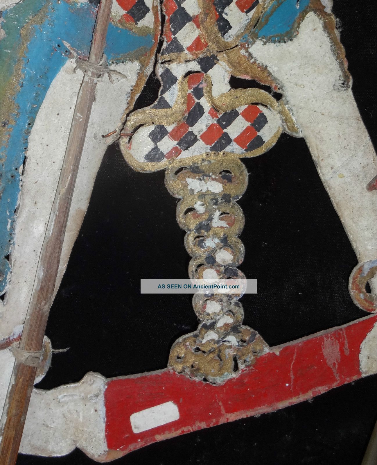 Puppet,  Leather Rare & Old Hanoman Figure,  Shadow Puppet - Jawa - Indonesi Pacific Islands & Oceania photo