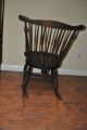 Antique Karpen Furniture Rocking Chair Dark Wood Windsor Chicago Arts & Crafts 1900-1950 photo 4
