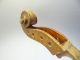 Antique Wood Wooden Scrolled Viola String Musical Instrument Neck Headstock Part String photo 3