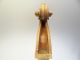 Antique Wood Wooden Scrolled Viola String Musical Instrument Neck Headstock Part String photo 4
