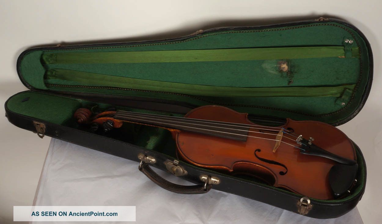 Antique French Violin Antonio Martello Beare & Son London 4/4 Full Size Signed String photo