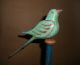 American Folk Art Primitive Hand Carved Wooden Bird Painted Signed Americana 2 Primitives photo 1