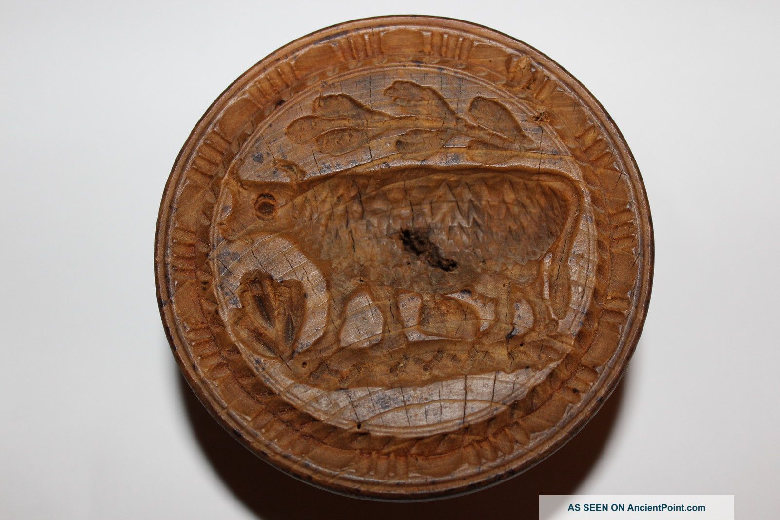 Antique Dairy Cow Butterprint Butter Print Butter Mold Primitive Primitives photo