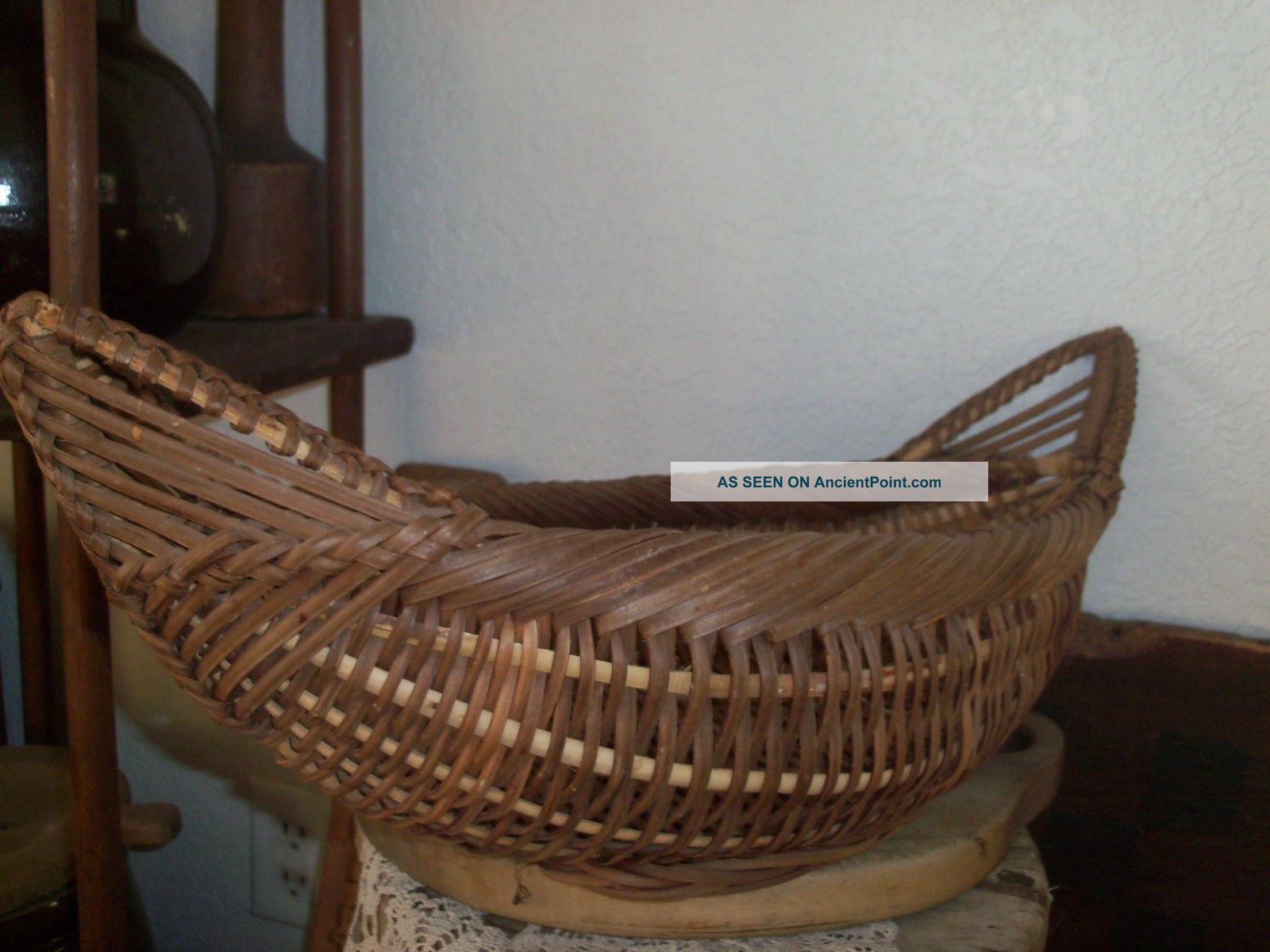 Vintage Trough Basket - - Great Patina Primitives photo